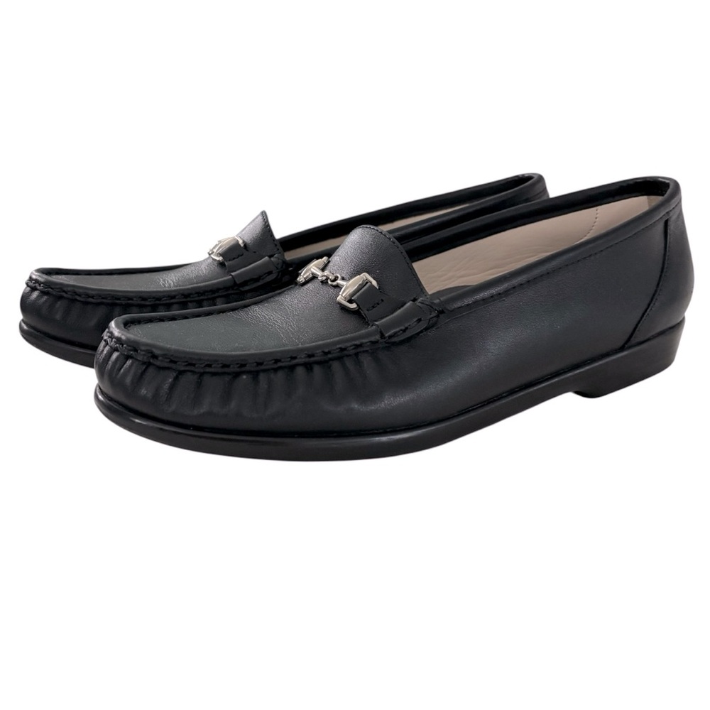SAS Shoes Metro Smooth Black Leather Loafer Flexible Style Comfort Footb…